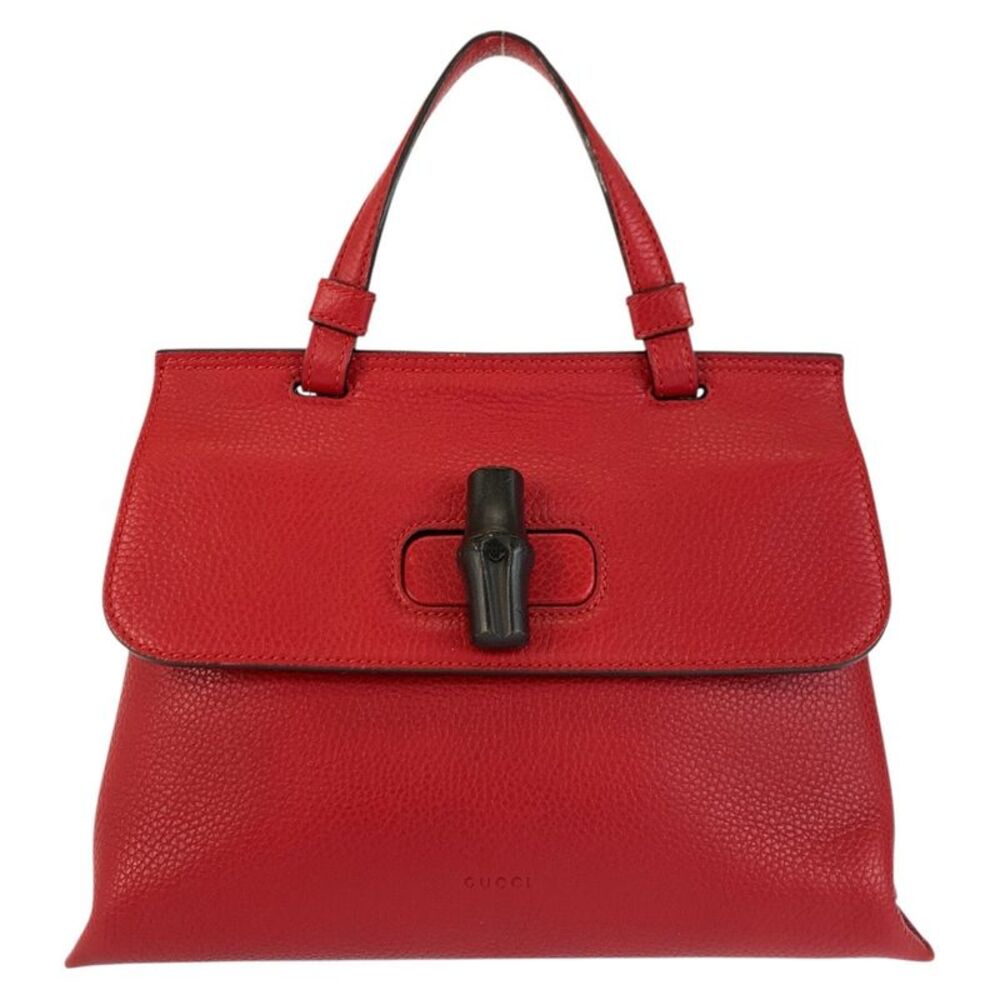 Gucci Bamboo Leather Handbag